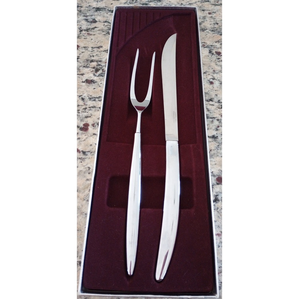 VTG Carvel Hall Stainless Steel 2 Piece Carving Set Knife and Fork Made in USA